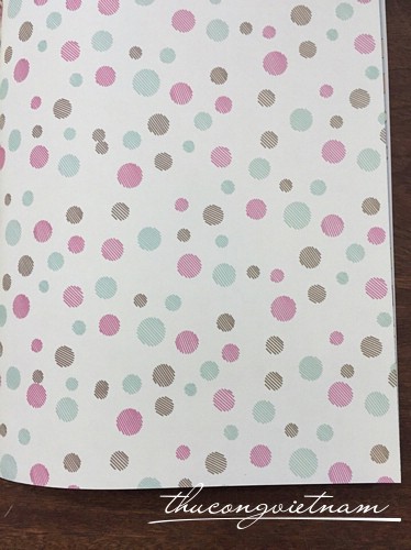EG-01-15 Giấy scrapbook chấm bi sọc